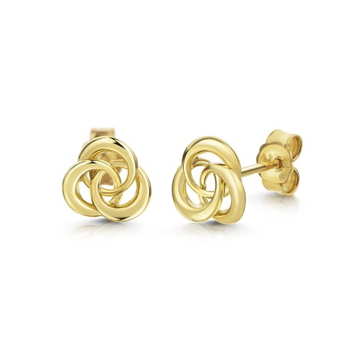 Ohrringe 333 knoten gold - knoten,