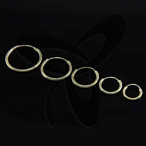 Gelb gold creolen - gelb,