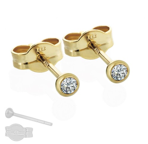 Paar diamant ohrstecker gold - diamant,