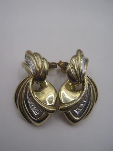 333er gelbgold ohrringe - gelbgold,