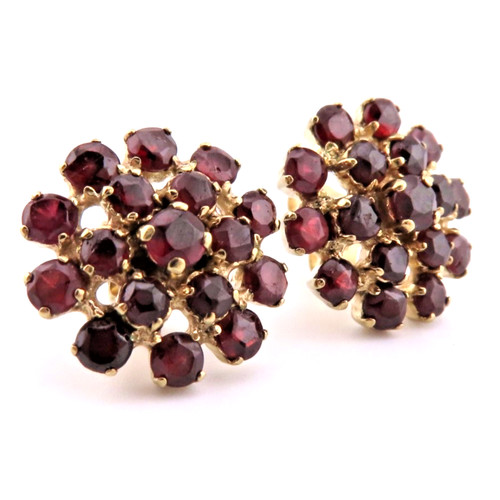 Top designer granat ohrringe - granat,