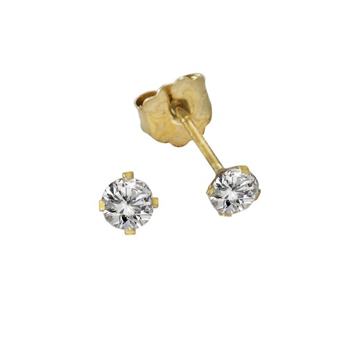 Ohrstecker 333 gold zirkonia - ohrstecker,