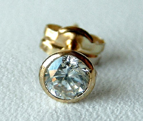 Echt gold herren zirkonia - ***,