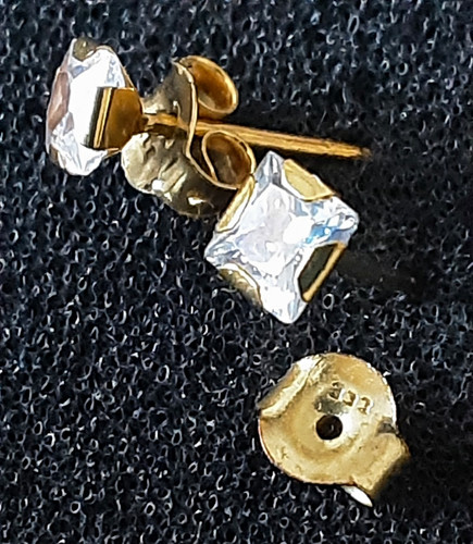 333er gelbgold ohrstecker - gelbgold,