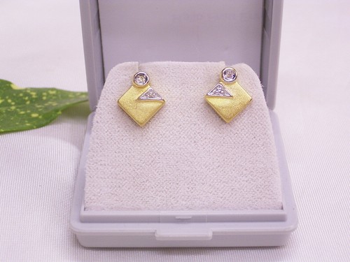 Gelbgold ohrstecker - gelbgold, &